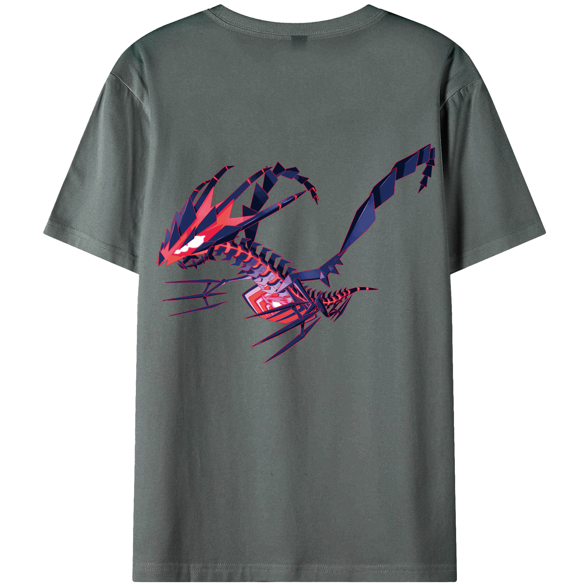 （画像用） ポケットモンスター Pokémon 綿100％ メンズ半袖Tシャツ（バックプリント） 通気性
